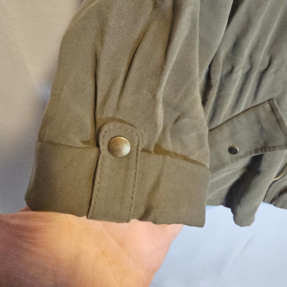 Zara Basic Collection Olive Green Lightweight Uti… - image 3